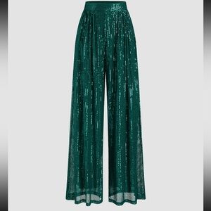 NWT Women’s Green Sequin Pants